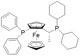 (2R)-1-[(1R)-1-(Dicyclohexylphosphino)ethyl]-2-(diphenylphosphino)ferrocene