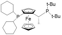 (R)-1-[(SP)-2-(Dicyclohexylphosphino)ferrocenyl]ethyldi-tert-butylphosphine