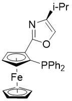 (2R)-1-[(4S)-4,5-Dihydro-4-(1-methylethyl)-2-oxazolyl]-2-(diphenylphosphino)ferrocene