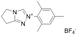 2-Mesityl-6,7-dihydro-5H-pyrrolo[2,1-c][1,2,4]triazol-2-ium tetrafluoroborate